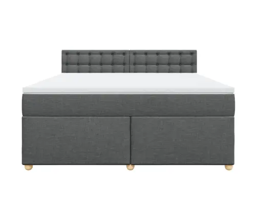 Kontinentaalvoodi Madratsiga, Tumehall, 180X200 cm Kangas