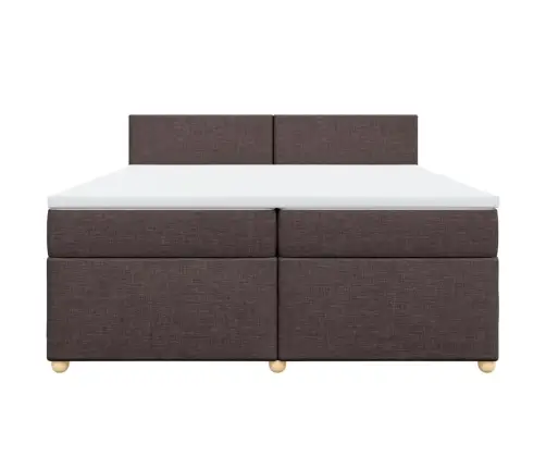 Kontinentaalvoodi Madratsiga, Tumepruun, 200X200 cm Kangas