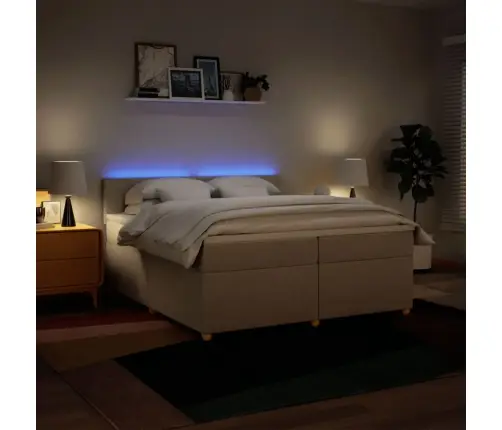 Kontinentaalvoodi Madratsiga, Kreemjas, 200X200 cm Kangas