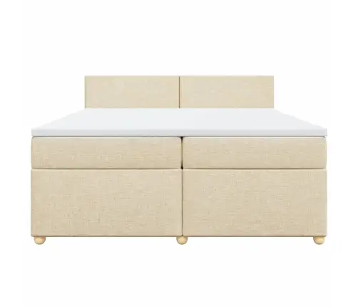 Kontinentaalvoodi Madratsiga, Kreemjas, 200X200 cm Kangas