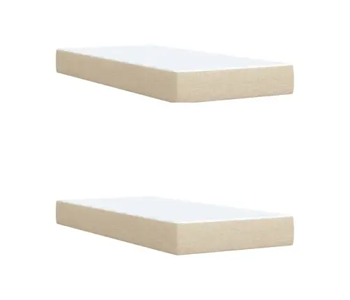 Kontinentaalvoodi Madratsiga, Kreemjas, 200X200 cm Kangas