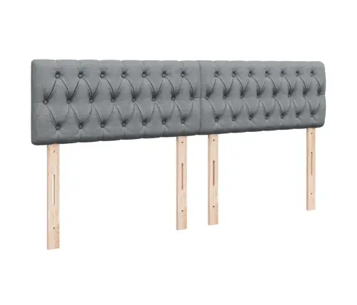 Lova Su Spyruoklėmis Ir Čiužiniu, Pilka, 200X200cm Audinys