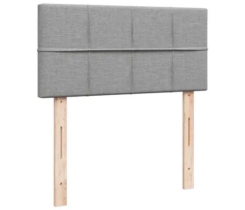 Kontinentaalvoodi Madratsiga, Helehall, 80X200 cm Kangas