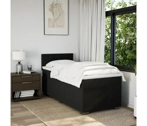 Kontinentaalvoodi Madratsiga, Must, 80X200 cm Kangas