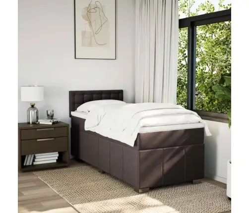 Kontinentaalvoodi Madratsiga, Tumepruun, 80X200 cm Kangas