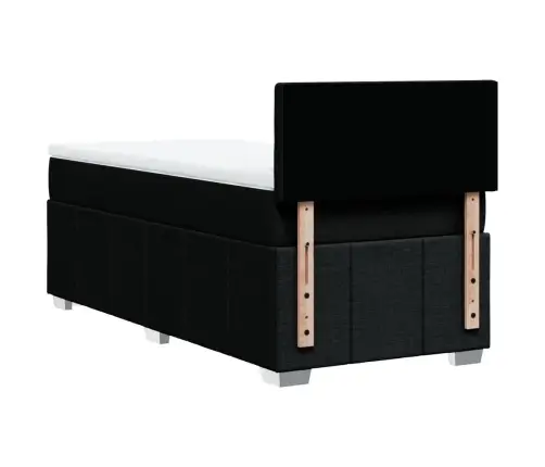 Kontinentaalvoodi Madratsiga, Must, 90X190 cm Kangas