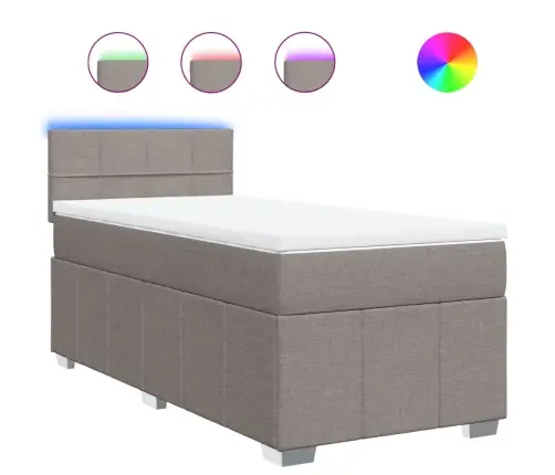 Kontinentaalvoodi Madratsiga, Pruunikashall, 90X200 cm Kangas