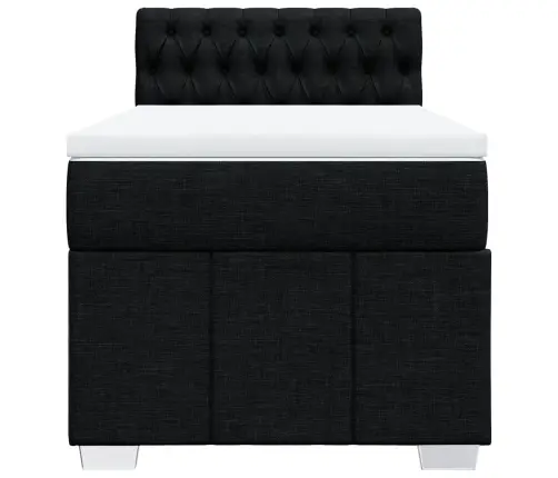 Kontinentaalvoodi Madratsiga, Must, 90X200 cm Kangas