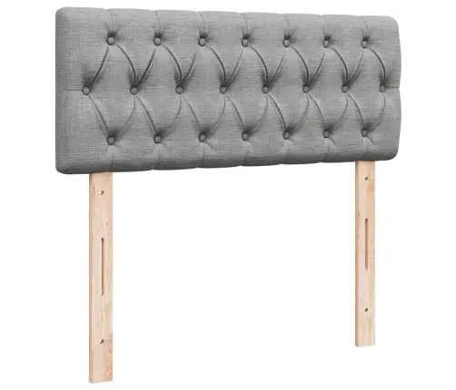 Kontinentaalvoodi Madratsiga, Helehall, 120 X 190 cm Kangas