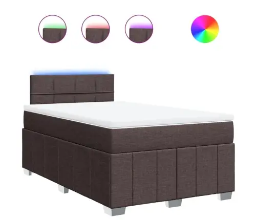 Kontinentaalvoodi Madratsiga, Tumepruun, 120X200 cm Kangas