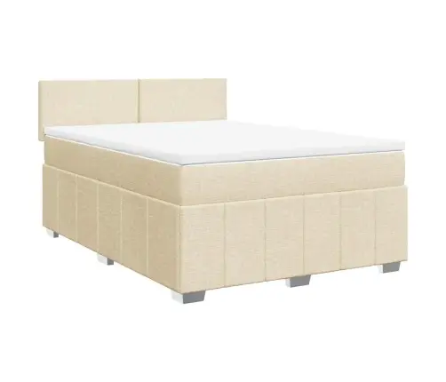 Kontinentaalvoodi Madratsiga, Kreemjas, 140X190 cm Kangas