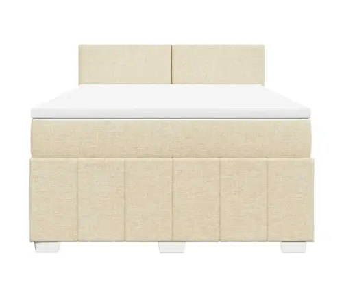 Kontinentaalvoodi Madratsiga, Kreemjas, 140X190 cm Kangas