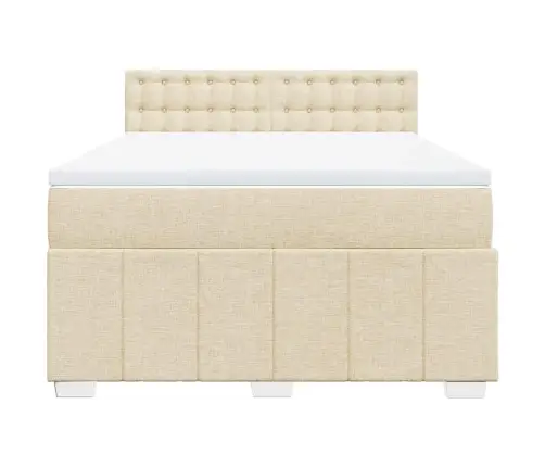 Kontinentaalvoodi Madratsiga, Kreemjas, 140X190 cm Kangas