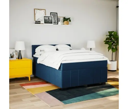 Kontinentaalvoodi Madratsiga, Sinine, 140X200 cm Kangas