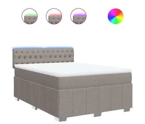 Kontinentaalvoodi Madratsiga, Pruunikashall, 160X200 cm Kangas