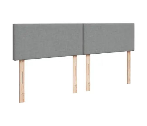 Lova Su Spyruoklėmis Ir Čiužiniu, Pilka, 180X200cm Audinys