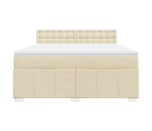 Kontinentaalvoodi Madratsiga, Kreemjas, 180X200 cm Kangas