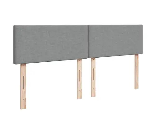 Lova Su Spyruoklėmis Ir Čiužiniu, Pilka, 200X200cm Audinys