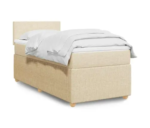 Kontinentaalvoodi Madratsiga, Kreemjas, 80X200 cm Kangas