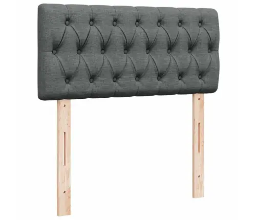 Lova Su Spyruoklėmis Ir Čiužiniu, Tamsiai Pilka, 80X200 Cm