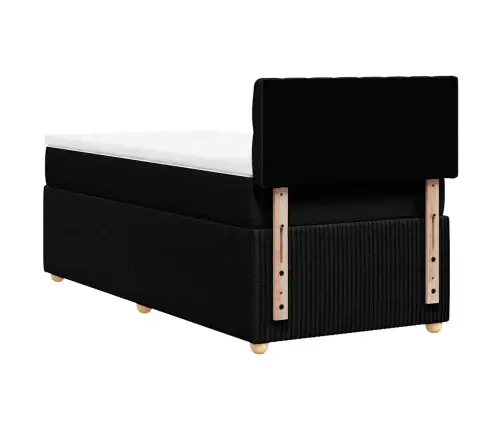 Kontinentaalvoodi Madratsiga, Must, 80X200 cm Kangas