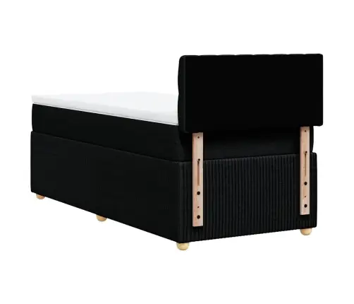 Kontinentaalvoodi Madratsiga, Must, 90X200 cm Kangas