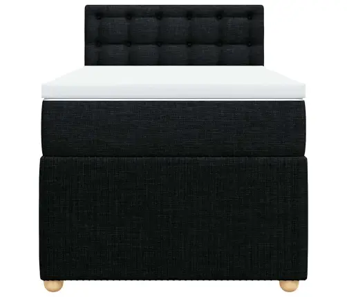 Kontinentaalvoodi Madratsiga, Must, 90X200 cm Kangas