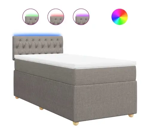 Kontinentaalvoodi Madratsiga, Pruunikashall, 100X200 cm Kangas