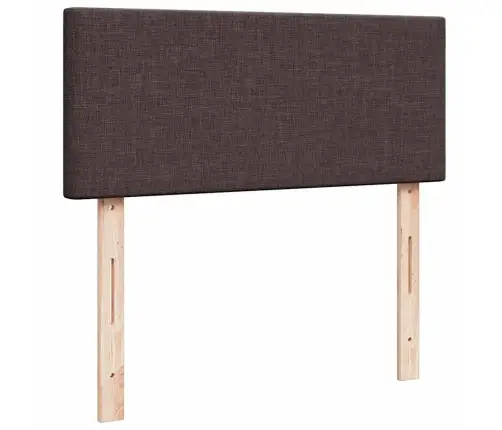 Lova Su Spyruoklėmis Ir Čiužiniu, Ruda, 120X190cm Audinys