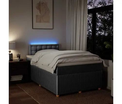 Kontinentaalvoodi Madratsiga, Helehall, 120 X 190 cm Kangas