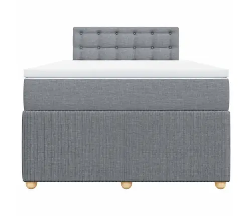 Kontinentaalvoodi Madratsiga, Helehall, 120 X 190 cm Kangas