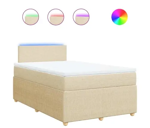 Kontinentaalvoodi Madratsiga, Kreemjas, 120X200 cm Kangas