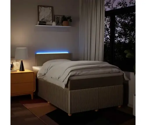 Kontinentaalvoodi Madratsiga, Kreemjas, 120X200 cm Kangas