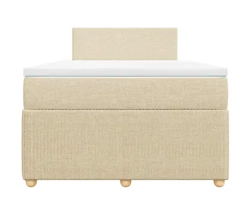 Kontinentaalvoodi Madratsiga, Kreemjas, 120X200 cm Kangas