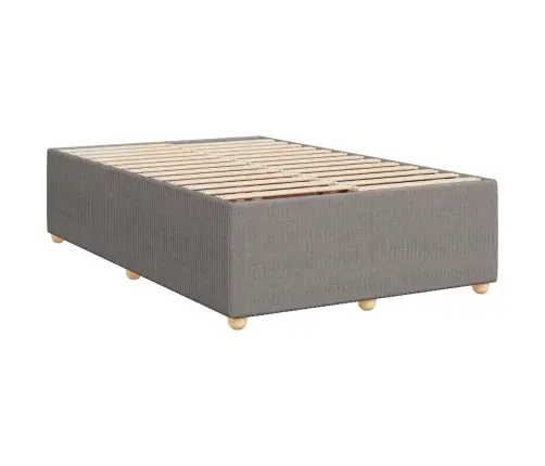 Atsperu Gultas Rāmis Ar Matraci, Pelēkbrūns, 120X200 Cm, Audums Vidaxl Atsperu Gultas Rāmis Ar Matraci, Pelēkbrūns, 120X200 Cm, Audums Vidaxl