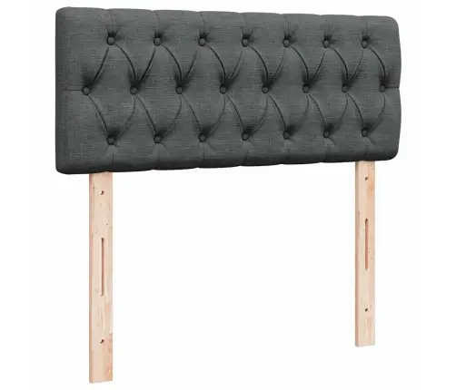 Atsperu Gulta Ar Matraci, Tumši Pelēka Audums, 120X200Cm Vidaxl