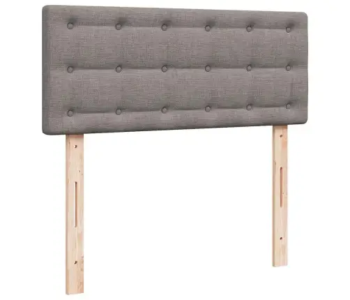 Lova Su Spyruoklėmis Ir Čiužiniu, Taupe, 120X200 cm Audinys