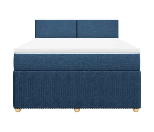 Kontinentaalvoodi Madratsiga, Sinine, 140X190 cm Kangas