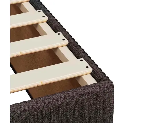 Kontinentaalvoodi Madratsiga, Tumepruun, 140X190 cm Kangas