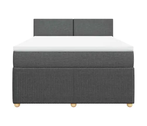 Kontinentaalvoodi Madratsiga, Tumehall, 140X200 cm Kangas