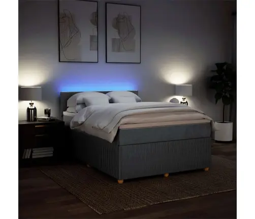 Kontinentaalvoodi Madratsiga, Tumehall, 160X200 cm Kangas