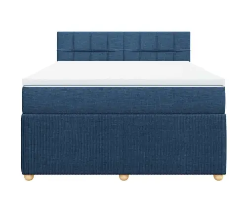 Kontinentaalvoodi Madratsiga, Sinine, 160X200 cm Kangas