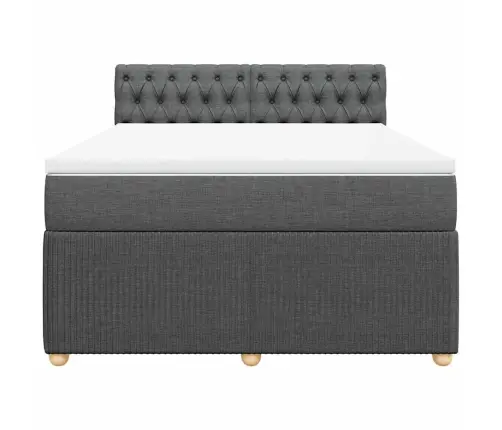 Kontinentaalvoodi Madratsiga, Tumehall, 160X200 cm Kangas