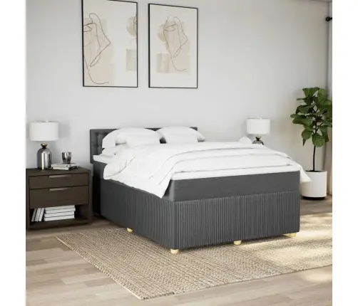 Kontinentaalvoodi Madratsiga, Tumehall, 160X200 cm Kangas