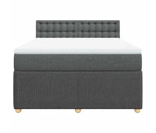 Kontinentaalvoodi Madratsiga, Tumehall, 160X200 cm Kangas