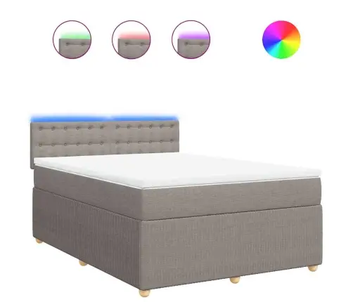 Kontinentaalvoodi Madratsiga, Pruunikashall, 160X200 cm Kangas