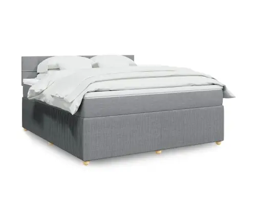 Kontinentaalvoodi Madratsiga, Helehall, 180X200 cm Kangas