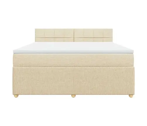 Kontinentaalvoodi Madratsiga, Kreemjas, 180X200 cm Kangas