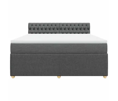 Kontinentaalvoodi Madratsiga, Tumehall, 180X200 cm Kangas