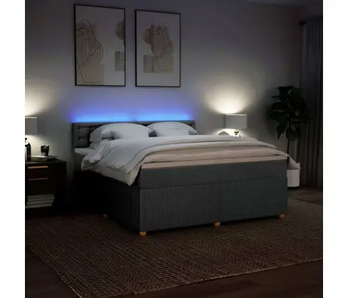 Kontinentaalvoodi Madratsiga, Helehall, 180X200 cm Kangas